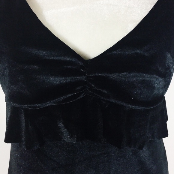 NWT Honey Belle Black Velvet Dress with Strap - Picture 5 of 9